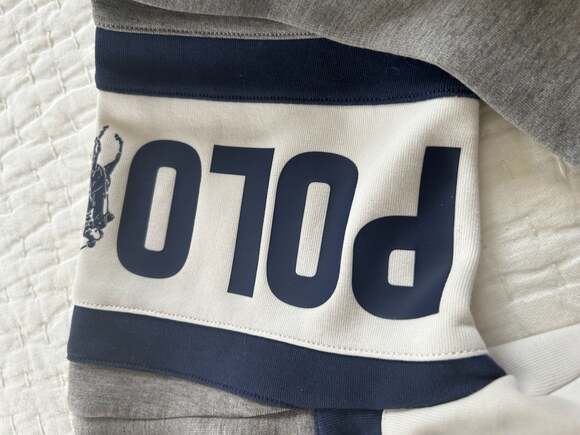 Polo Ralph Lauren Women's Double Knit Spellout Logo Cropped Hoodie Size SP - Picture 11 of 12